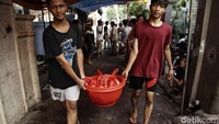 Yayasan Al Kahfi memotong 8 ekor sapi dan 20 ekor kambing.