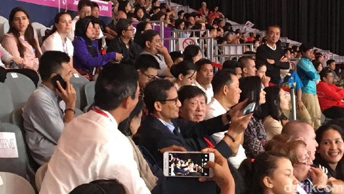 Tonton Final Senam Asian Games, Sandi: Bagus Tapi Perlu Dilatih Lagi