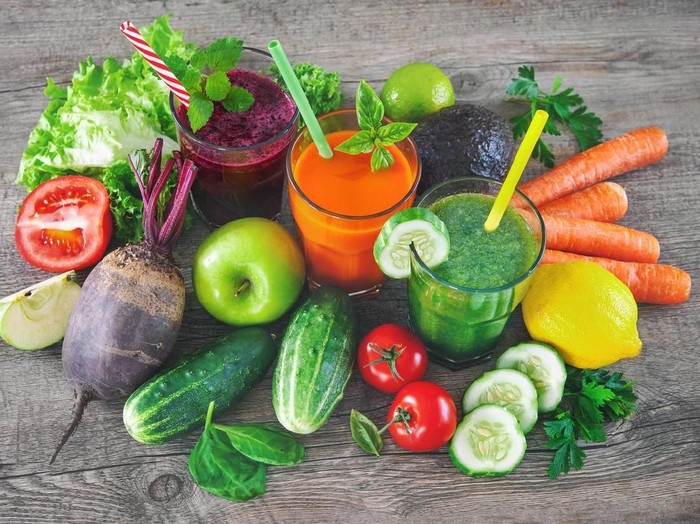 Jus buah dan sayur Jus buah dan sayur