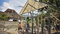 Sehari sebelumnya, ini potret korban gempa di Dusun Dasan Tengak, Desa Teniga, Kecamatan Tanjung, Lombok Utara, NTB (Foto: ANTARA FOTO/Ahmad Subaidi)
