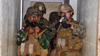 Marinir Indonesia dan AS Latihan Bersama di Hawaii