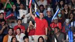 Keseruan Penonton Final Bulutangkis Beregu Putra Asian Games 2018