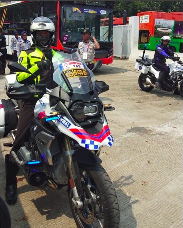 Polri kawal atlet Asian Games pakai moge