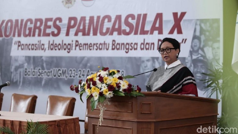 Menlu Retno Marsudi Sampaikan Pesan Ini di Kongres Pancasila X Menlu Retno Marsudi Sampaikan Pesan Ini di Kongres Pancasila X