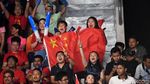 Keseruan Penonton Final Bulutangkis Beregu Putra Asian Games 2018