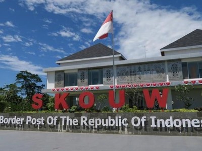 Pos Perbatasan Indonesia-Papua Nugini yang Megah Banget! Pos Perbatasan Indonesia-Papua Nugini yang Megah Banget!