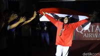 Laga All Indonesian Finals pun beberapa kali terjadi dalam penyelanggaraan Asian Games 2018. Salah satunya di cabang olaharaga panjat tebing dimana wakil Indonesia meraih medali emas dan perak bersamaan. Atlet panjat tebing Indonesia, Aries Susanti Rahayu pun berhasil menjadi yang tercepat di kelasnya dengan meraih waktu 7,61 detik. Dok.Detikcom/Rachman Haryanto.