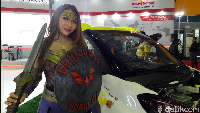 Angel bahkan jauh-jauh dari dari Solo, Jawa Tengah ke Makassar untuk menghadiri pesta tahunan otomotif Pameran Gaikindo Indonesia Internasional Auto Show (GIIAS) 2018. Foto: Ibnu Munsir/detikOto