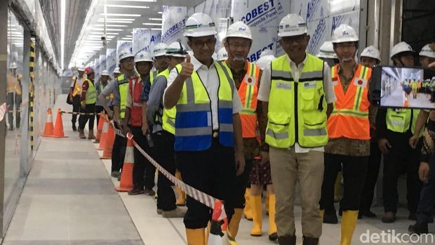 Anies Uji Coba MRT dari Depo Lebak Bulus ke Stasiun Bundaran HI