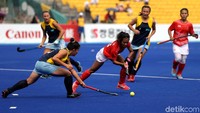 Tim hoki putri Indonesia sukses memetik kemenangan saat melawan Kazakhstan.
