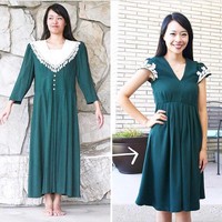 Keahlianku sangat dasar sesungguhnya. Dan kita hanya butuh beberapa keahlian untuk mendaur ulang fashion, misalnya membuat lubang kancing, ritsleting dan kebanyakan menjahit lurus, katanya dikutip dari Bored Panda. Foto: Dok. Instagram/Sarah Tyau