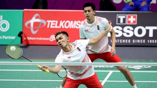 Fajar Alfian/Muhammad Rian Ardianto melaju ke perempat final Jepang Terbuka 2018.