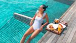 Intip Manisnya Model Maria Rahajeng Saat Kulineran di Maldives hingga Jepang