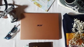 Tergabung dalam lini notebook tipisnya, Acer resmi memperkenalkan Swift 5 ke Indonesia. Foto: detikINET/Muhamad Imron Rosyadi