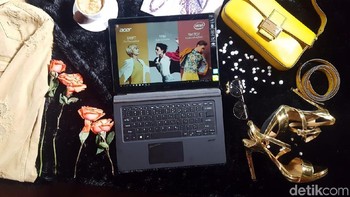 Di samping desainnya, kemampuan multimedia juga jadi andalan dari laptop ini. Untuk menunjang hal tersebut, laptop ini ditenagai dengan varian prosesor Intel Core, mulai dari i3, i5, hingga i7. Hal ini dilengkapi dengan kartu grafis Nvidia MX150. Foto: detikINET/Muhamad Imron Rosyadi