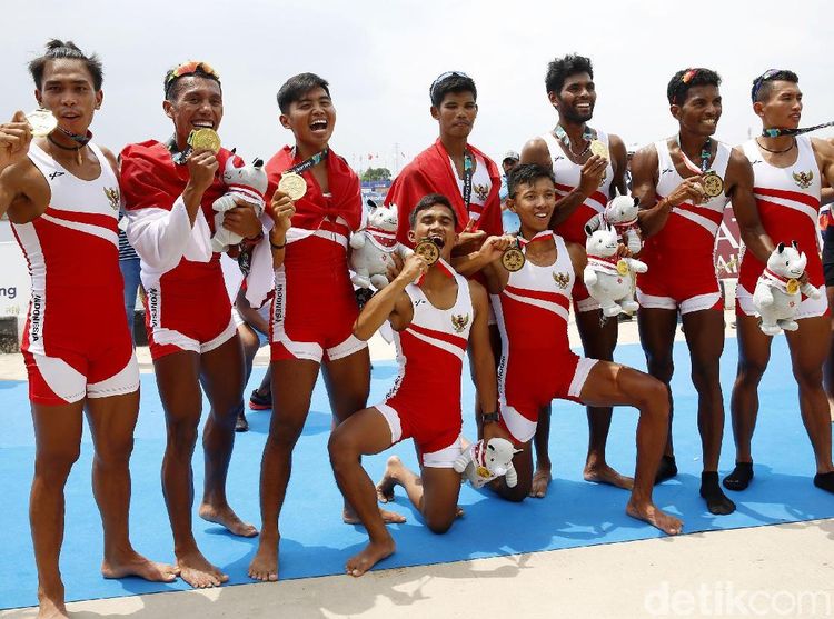 Tim Dayung Indonesia Raih Emas Asian Games 2018