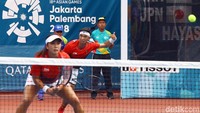 Timnas ganda campuran tenis Indonesia bertemu dengan timnas Jepang di semifinal tenis Asian Games 2018.