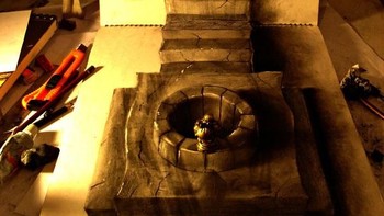 Fredo mampu melukis tiga demensi alias 3D. Foto: istimewa