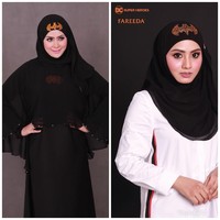 Hijab bertema super hero itu merupakan karya Fareeda, merek hijab instan populer di Malaysia. Fareeda bekerja sama dengan DC Comic Superhero meluncurkan tiga produk bertema Spiderman, Batman, dan Wonder Woman. Foto: Instagram/fareedagroup