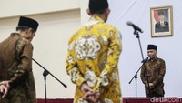 Pelantikan 14 pejabat internal KPK hasil rotasi ini dilaksanakan di Gedung Penunjang KPK, Jakarta, Jumat (24/8/2018).