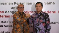 Kerja sama yang dituangkan terkait dengan pemanfaatan data keimigrasian dalam program jaminan sosial ketenagakerjaan. Pool/BPJS TK.