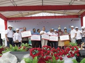 HUT RI dan Asian Games, Pertamina Beri Bantuan Rp 3,4 M di Papua