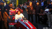 Formula Student SAE sendiri adalah kompetisi rancang bangun tingkat mahasiswa yang diselenggarakan oleh SAE (Society of Automotive Engineers). Foto: Hanifah Ludfiana/detikOto