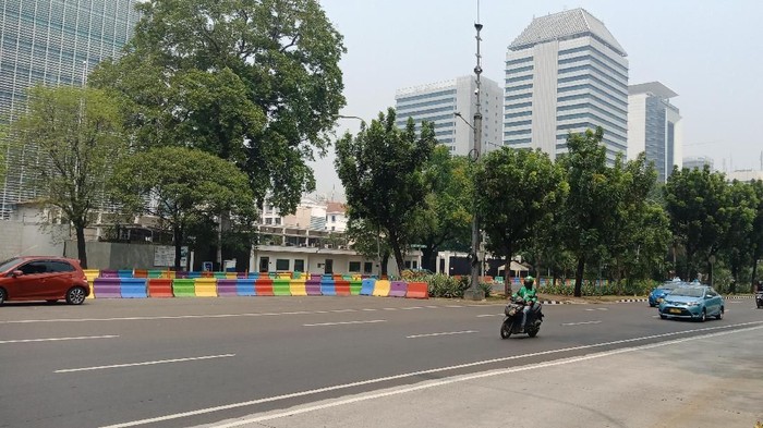 Sempat Ditutup karena Ada Maraton, Lalin di Monas Kembali Normal