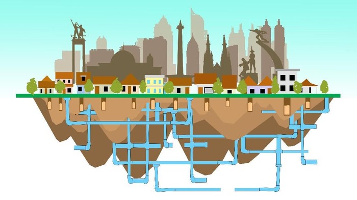 Ilustrasi Pengelolaan Limbah Tinja Jakarta