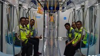 Rencananya empat rangkaian kereta ini secara bertahap akan dibawa ke Depo Lebak Bulus mulai Minggu, 19 Agustus 2018 lalu hingga 27 Agustus 2018 mendatang. Foto: Dok. MRT Jakarta