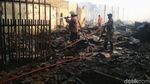 Penampakan Kobaran Api yang Hanguskan Pasar Pon Trenggalek