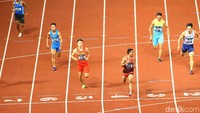 Dengan waktu tersebut, sprinter asal Nusa Tenggara Barat (NTB) itu menempati urutan kedelapan dalam persaingan 35 sprinter di kualifikasi lari 100 meter itu.