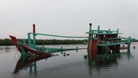 Hingga saat ini, jumlah kapal pelaku illegal fishing yang telah ditenggelamkan sejak Oktober 2014 adalah sebanyak 488 kapal.Foto: Dok. Kementerian Kelautan dan Perikanan.