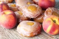 Ini Peach Donat yang Hits, Peach Bentuk Pipih Kayak Donat