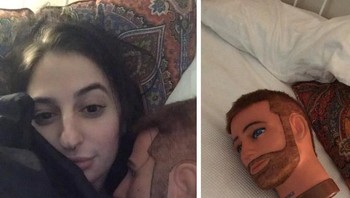 Pacar aslinya ternyata hanya manekin. Foto: bored panda