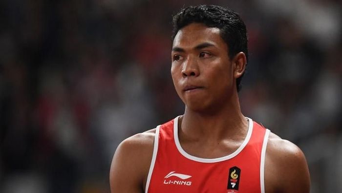 Lalu M Zohri kini fokus persiapan UN setelah juara di Malaysia (Jewel Samad/AFP Photo) Lalu M Zohri kini fokus persiapan UN setelah juara di Malaysia (Jewel Samad/AFP Photo)