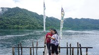 Bila ke Raja Ampat jangan lewatkan destinasi berupa sungai cantik bernama Kalibiru ini. (Firdaus Anwar/detikTravel)
