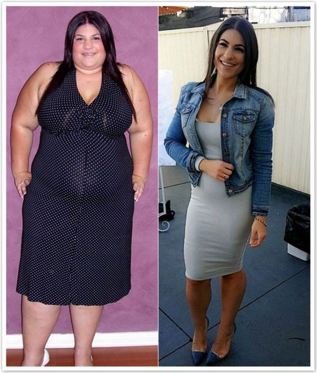 Melissa Mouawad memiliki berat badan 135 kilogram di usia 18 tahun. Ia pun harus mengenakan pakaian untuk wanita hamil. Foto: Facebook