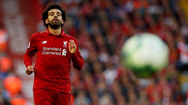 Mohamed Salah meraih penghargaan Puskas Award 2018.