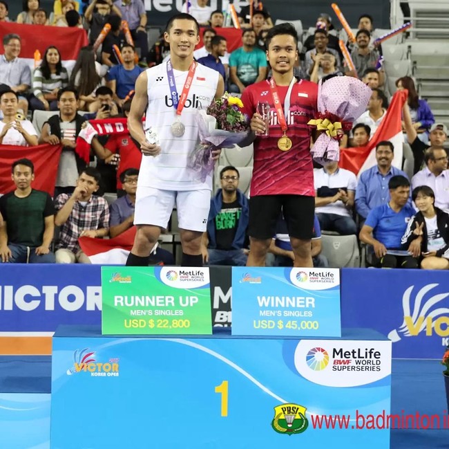 Maju ke perempat final Asian Games 2018, Jonatan Christie akan berhadapan dengan pemain Hong Kong, Wong Wing Ki pada Minggu hari ini, (26/8/2019). Foto: Instagram @jonatanchristieofficial