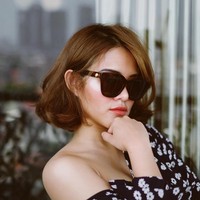 Ini penampilan baru Adinda dengan rambut pendek. Foto: Instagram @dinzadind