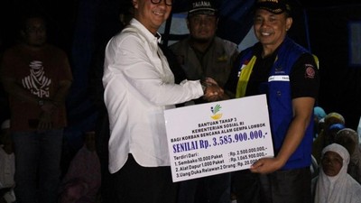 Aksi Mensos Baru ke Posko Gempa Lombok Sehari Setelah Dilantik