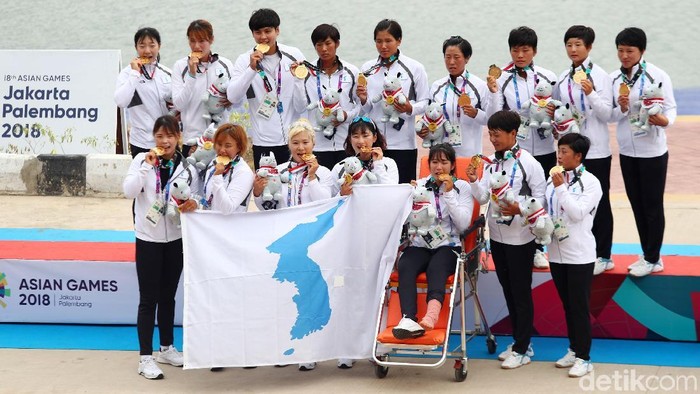 Dua Korea Bersatu, Rebut Emas Perdana di Asian Games 2018