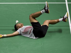 Anthony Terhenti di Semifinal Bulutangkis Asian Games 2018