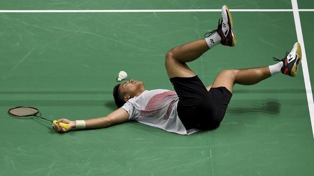 Anthony Ginting dikenal dengan kegigihannya di lapangan.