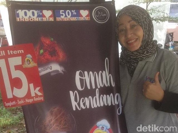Padukan Rendang dengan Sushi, Wanita Ini Dulang Jutaan Rupiah