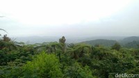 Di spot ini, traveler bisa melihat luasnya wilayah priangan timur seperti Ciamis, Banjar dan Tasikmalaya. Indah! (Dadang/detikTravel)
