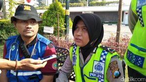 Luka Bripda Agis yang Dicakar Saat Pembubaran #2019GantiPresiden