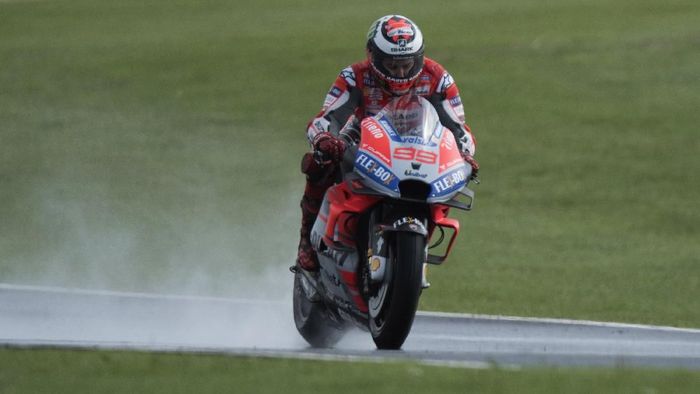 MotoGP Inggris dibatalkan karena hujan lebat. (Foto: Mirco Lazzari gp/Getty Images) MotoGP Inggris dibatalkan karena hujan lebat. (Foto: Mirco Lazzari gp/Getty Images)