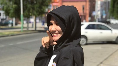 Gaya Si Manis Nandita, Atlet Voli Berhijab yang Tanding di Asian Games